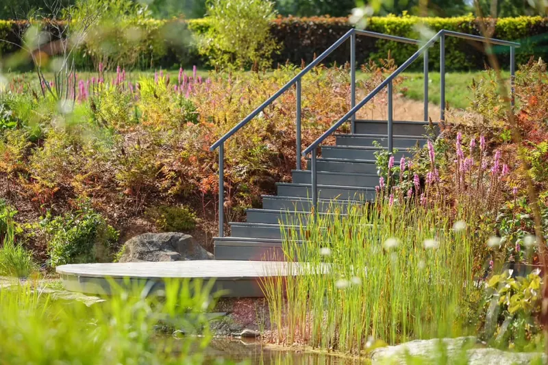 Textural planting inspired by a coastal field
